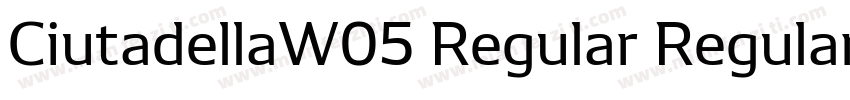 CiutadellaW05 Regular Regular字体转换